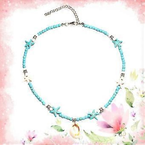 Muotimeritähti-simpukkariipus kaulakoru solisluukaulakoru choker naisille tytöille