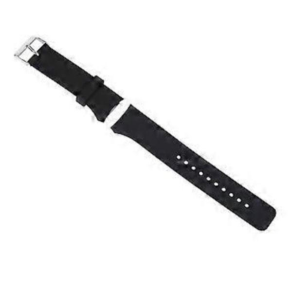 Sports Silikone Rem Udskiftning Urrem Tykkere Armbåndsrem Passer til Gear s2 R720 R730 Sort
