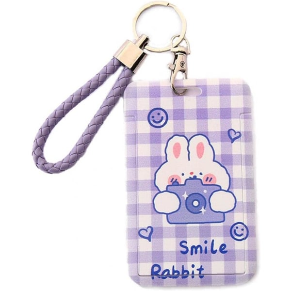 1 st Cartoon Rabbit Badge-hållare, ID-korthållare, Kids Bus Card Ho