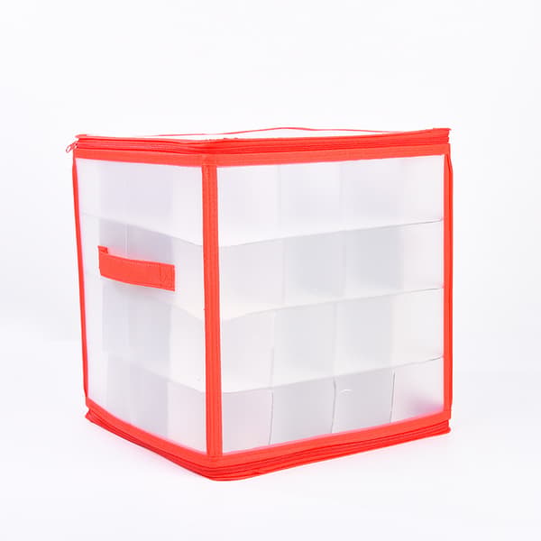 XL Foldable Julekule Oppbevaringsboks - Plass til 64 Kuler - Oppbevaringsboks for Julepynt