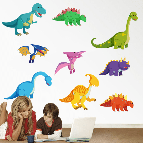 Tarrat Muraux Dinosaure Autocollant Murale Enfants Decoration