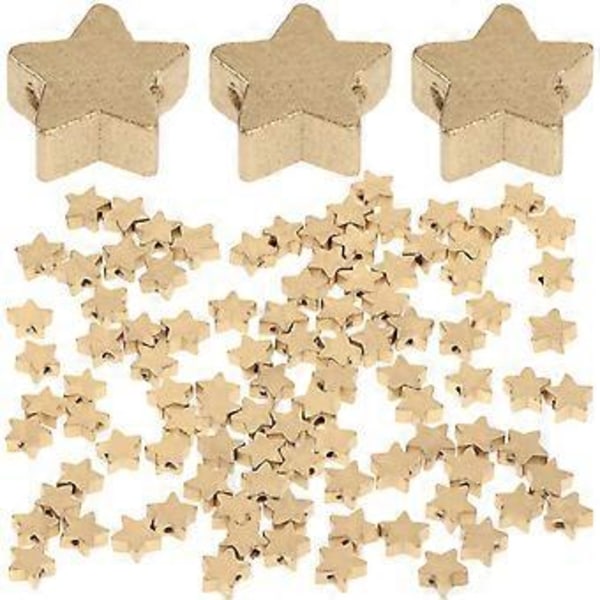 100 kpl DIY Pentagram-puupalaset Tähtilevy Koulutuslelut Oppimistyökalut Oppilaiden Matematiikan Opetusrekvisiitat Rei'illä Pojille Tytöille Tarvikkeet (