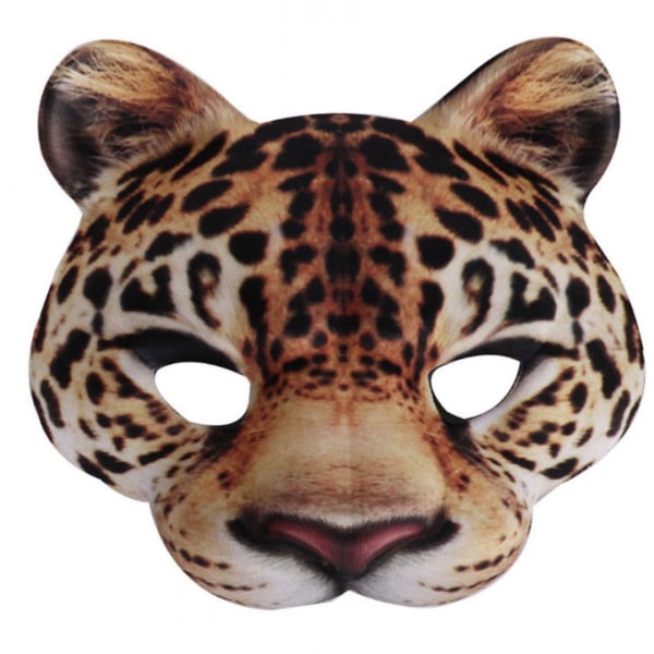 Halvmaske til kvinder, leopard, one size