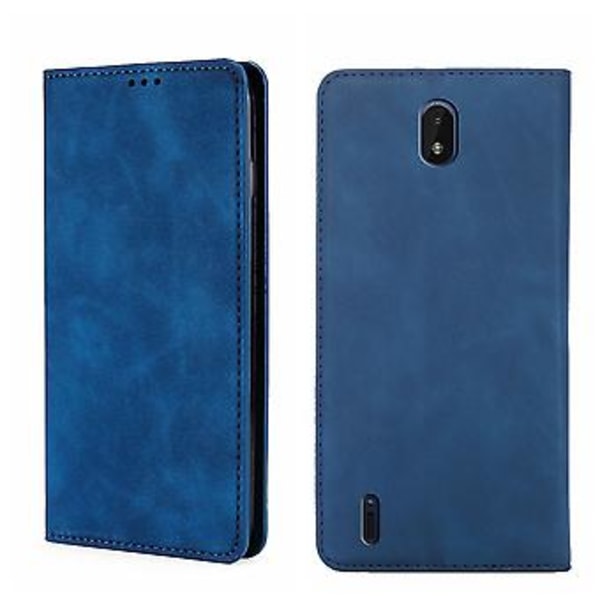 Ihomainen PU-kotelo Nokia C01 Plus/C1 2. painos (Sininen)