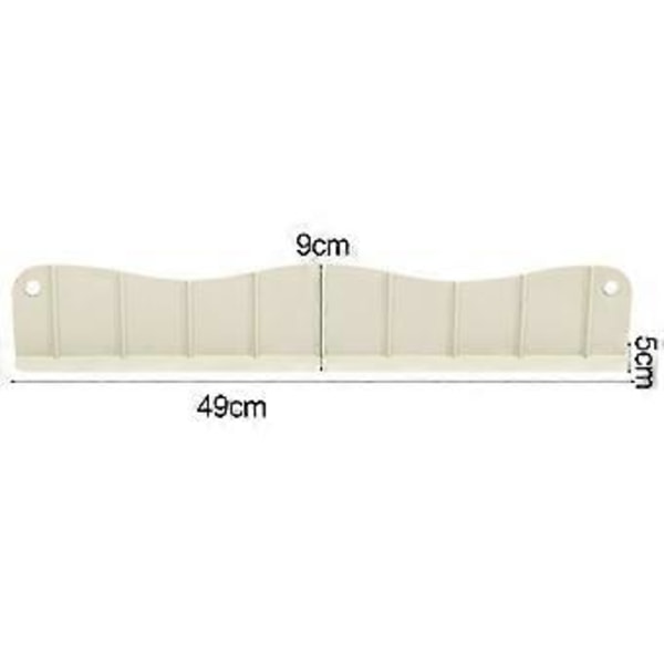 Sprutbeskyttelse for vask, god seighet, sterk adsorpsjon, vannbrett for kjøkkenvask, husholdningsartikkel (Beige)