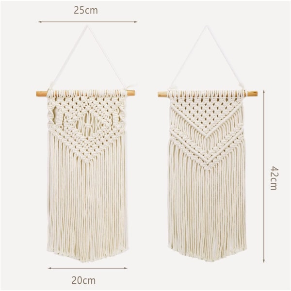 Mural Tapetvev i Bohemsk Stil, 42cm (L) x 25cm (B), 2-pakning