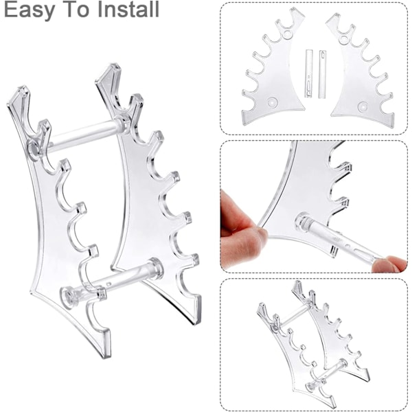 2 stk. Penneholder Display Stativ, Plastik Penneholder Display Sta