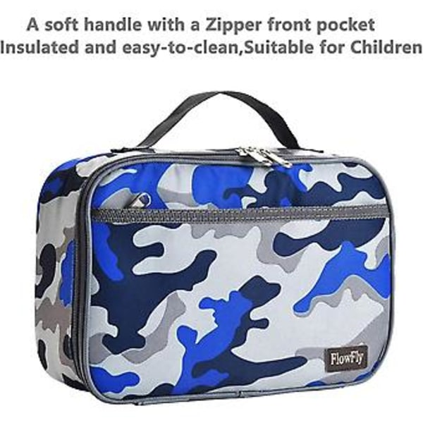 Flowfly Lunsjboks Isolerende Myk Bag Mini Kjøleboks Tilbake Til Skolen Termisk Måltid Tote Kit For Jenter, Gutter