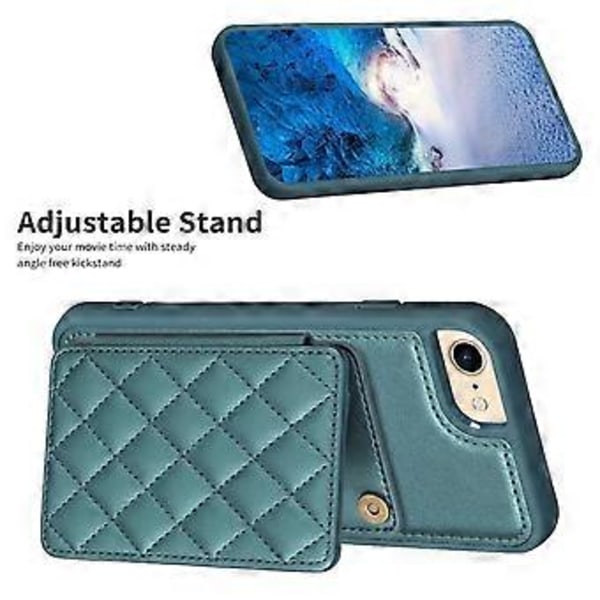 BF25 Til iPhone 6/6s/7/8 PU Læderbelagt TPU Cover Telefonetui med Kortlomme Støttefod (Style B)