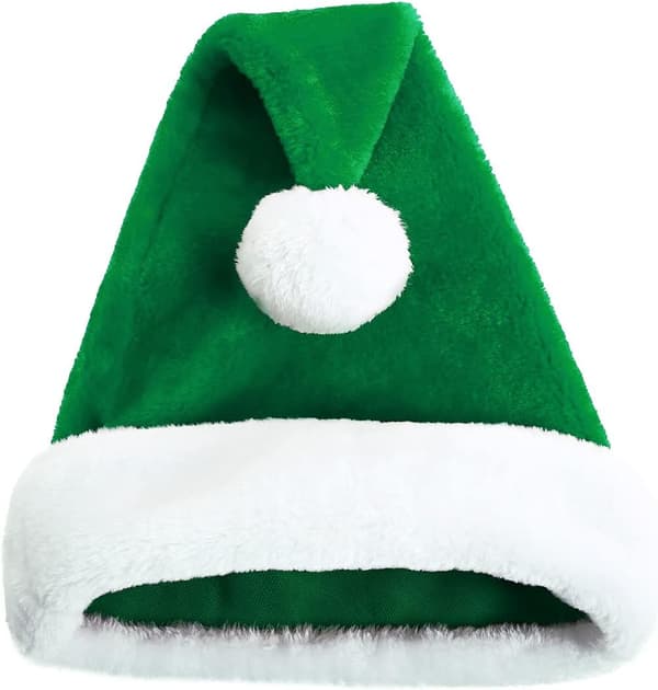 Grøn Julemand Hat Julemand Hat til Voksne Deluxe Julemand Hat