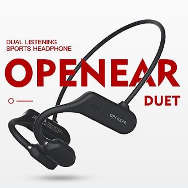 Open-Ear Løbe Bone Conduction Trådløse Hovedtelefoner Bluetooth 5.0 Øretelefoner (Sort)