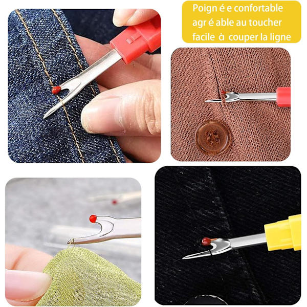 4-delad sömsmätningssats, trådsömsmätningssats, färgglad trådremover för handsömnad Embroi