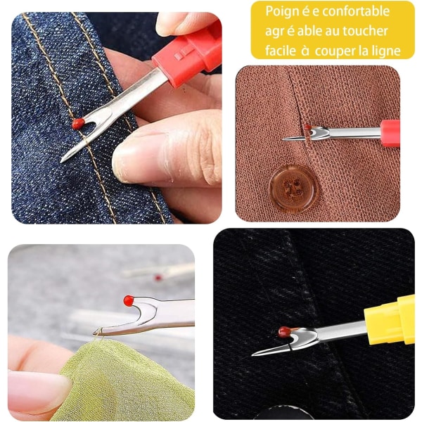 8-delad sömripparsats, trådrivare, sömripparkit, färgglad tråd borttagare för handsömnad Embroi