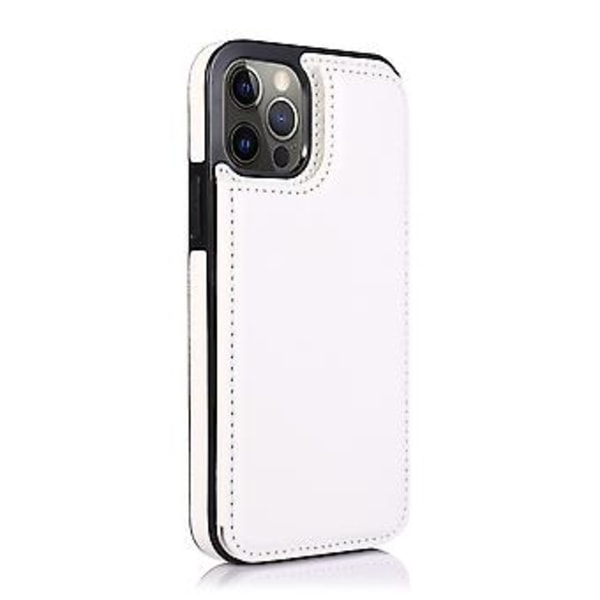 Støtsikker PU + TPU-etui (Hvit)