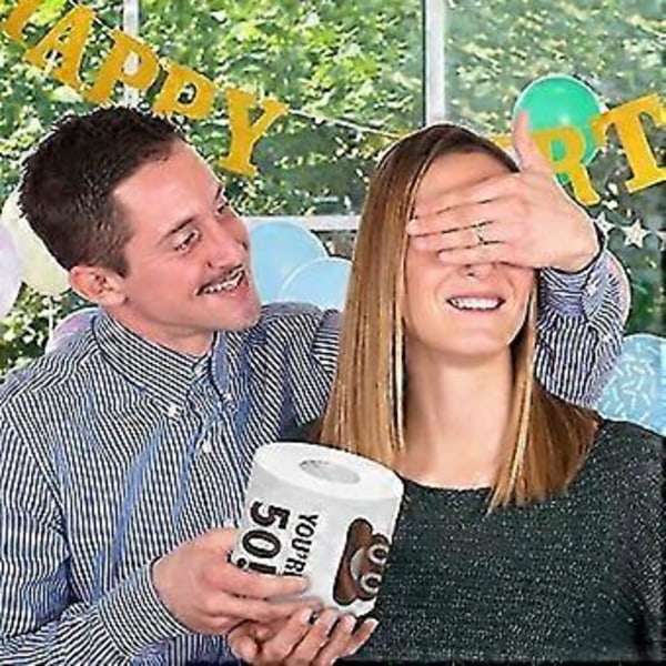 Sjovt Toiletpapirrulle Fødselsdagsdekoration Fødselsdagsgaver Til Kvinder Mænd Gave/YY( 40 års fødselsdag)