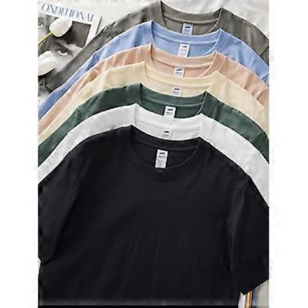 Miesten Naisten Puuvillaiset Lyhythihaiset T-paidat Pyöreäkauluksiset Topit Aluspaidat Extreme Harmaa S-4XL(L )