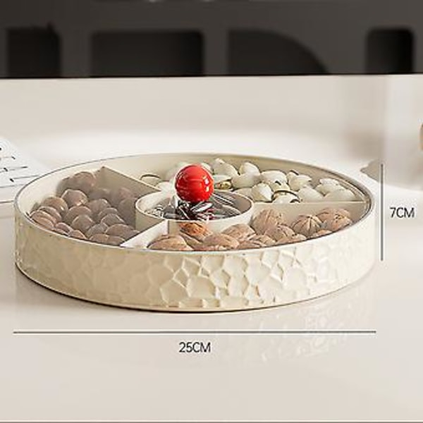 Fruktfat i mote med multi-roms beholder for erter og nøtter til familiesammenkomster (1 lag)