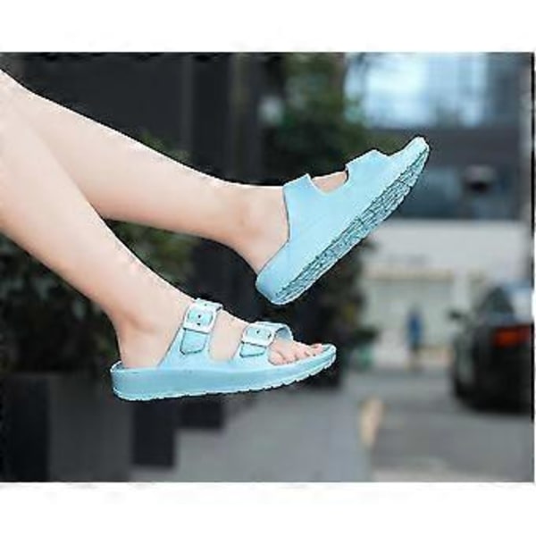 Sandaler, Slippers, Strandsko, Flip-flops, Dobbel Knapp Justerbare Slippers Komfort Fotseng Tåskillere