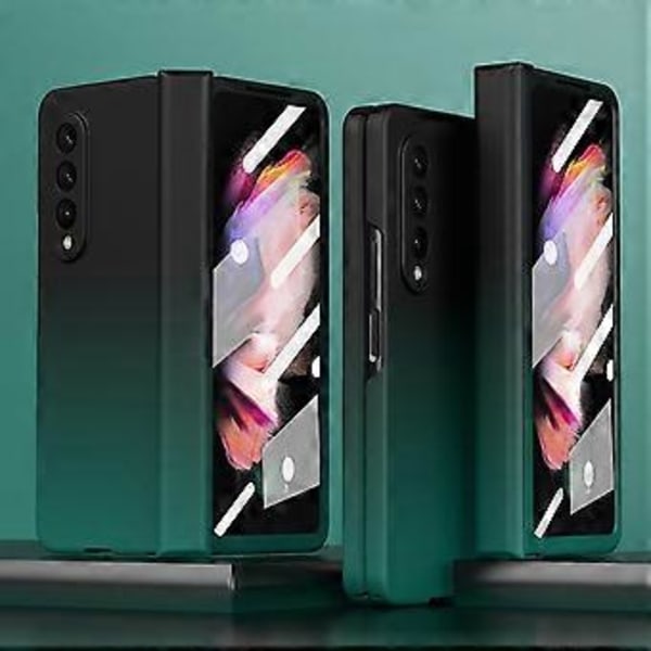 Gradientfärgad Skal Kompatibel Med Samsung Galaxy Z Fold 3, Hårt PC Stötsäkert Skyddande Omslag