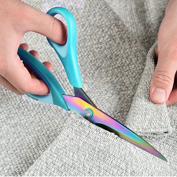 Håndværkssaks, All Purpose Sharp Titanium Blades Saks, Gummi