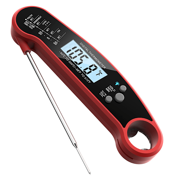 Digitalt kjøttstemperaturmåler med sonde, øyeblikkelig avlesning mattermometer