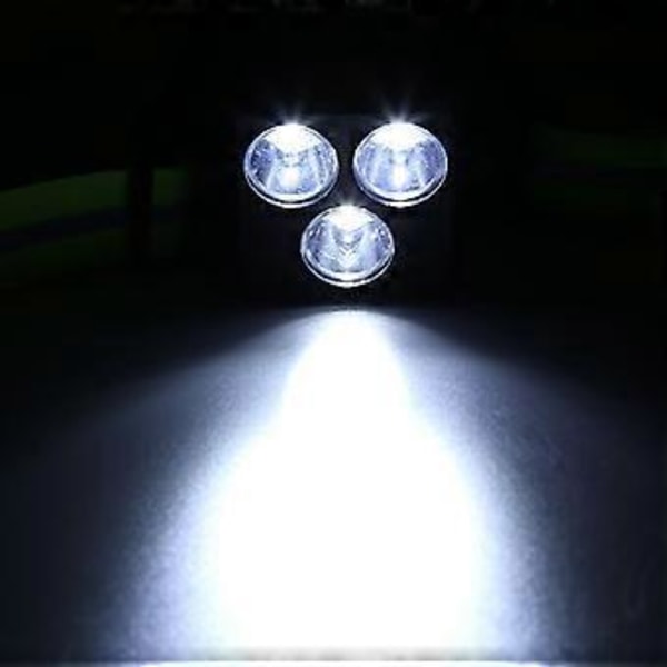 LED Yöjuoksulampun USB-lataus Rintavalaisin Turvavaroitusvalo Ulkoiluun Retkeilyyn