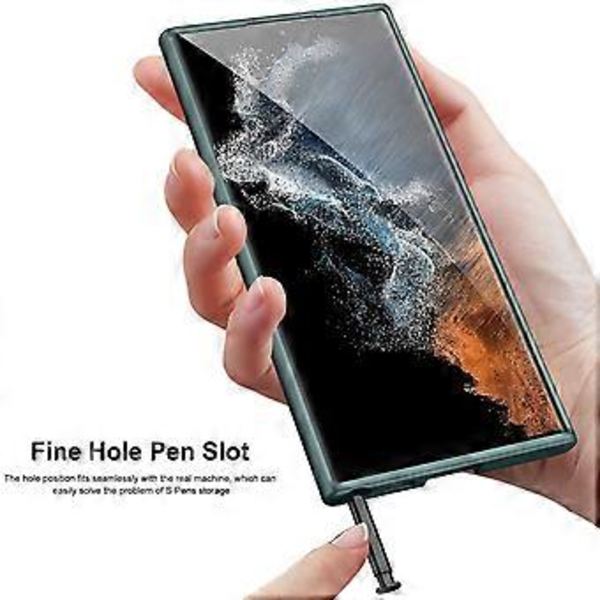 GKK Nahkamainen Puhelin Kotelo Samsung Galaxy S24 Ultra 5G:lle (Musta)