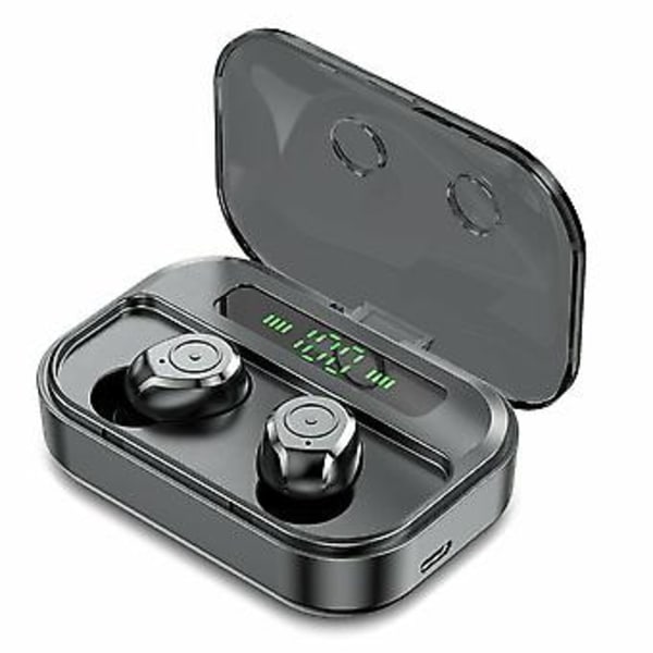 Bluetooth 5.0 Langattomat Kuulokkeet TWS Mini Stereo Kuulokkeet IPX7 (M7s-Musta)