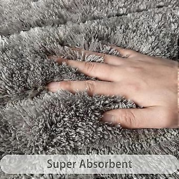 Rosa Baderomstepper Antislipp Liten Badematte for Bad Coral Rosa Baderomdekor Fluffy Plush Badematte Maskinvaskbar Dusjmatte Vann Absorberende Ca