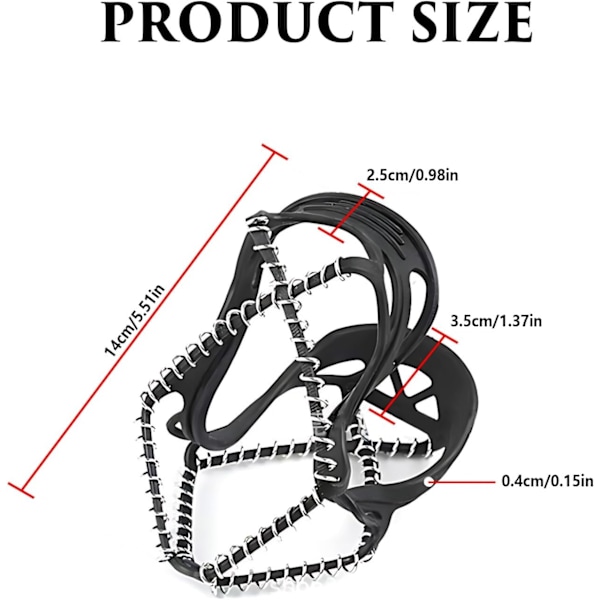 1 par Anti-Slip Crampons, Anti-Slip Sko Is Grippers, Non-Slip Sko Klosser, Non-Slip Traction Clea