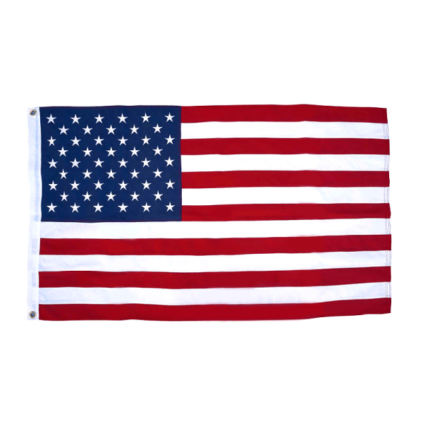 3x5ft Amerikanska flaggan - Levande färger - Canvas Header
