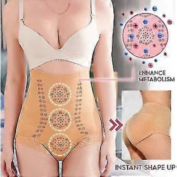 Ionstech Unik Fiberåterställningsskapare Grafen Bikaka Magkontroll Hög Z (3XL-4XL hudfärg)