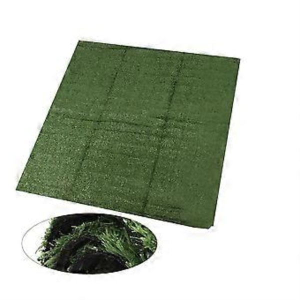 1x1m Paksu Keinonurmikko 15mm Keinotekoinen Synteettinen Vihreä Ruoho Nurmikko Maisema Sotilaallinen Vihreä