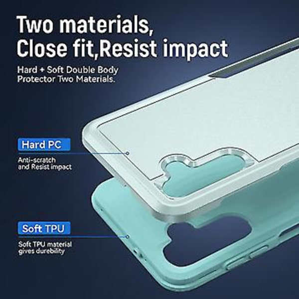 För Samsung Galaxy A13 5g Pioneer Armor Heavy Duty PC + TPU Telefonskal (Grön)