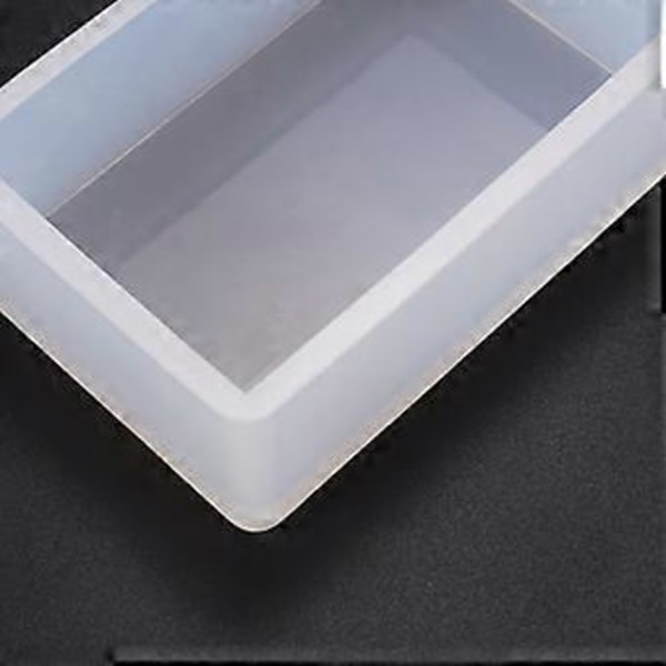 DIY Smyckesverktyg Silikon Rektangulär Låda Högkvalitativ UV Epoxihartsform