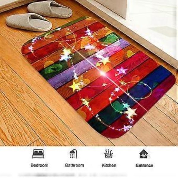 Liukumaton imukykyinen lattiamatto ovimatto kotiin, eteiseen, olohuoneeseen, Shinning Star (50*80cm)