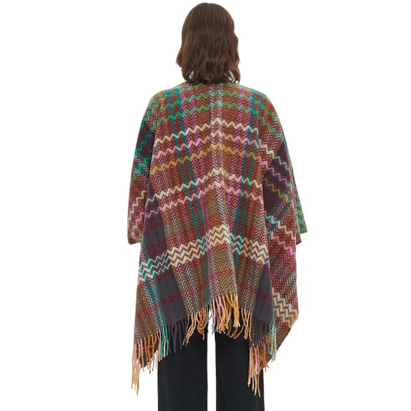 Sjal med ærmer og manchetter (grøn 155cm)