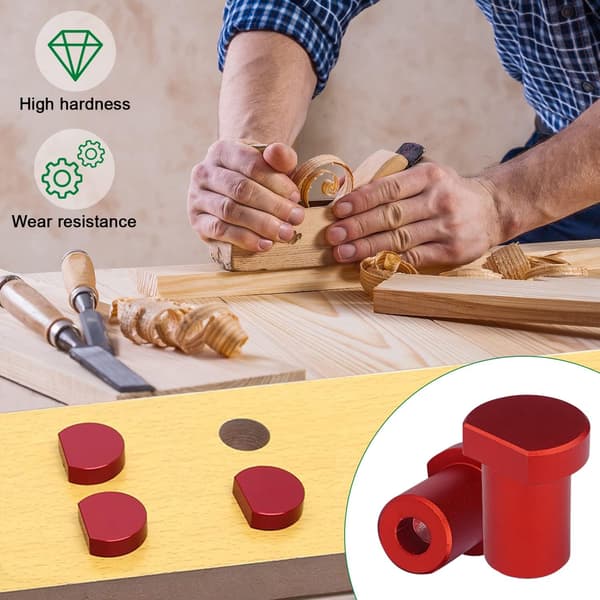 (20mm)4stk. Træbearbejdningsbordklemme, Rustfrit Stål Stopper til Woo