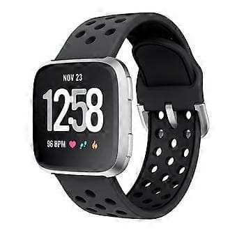 Udskiftningsarmbånd i silikone med metalspænde til Fitbit Versa/Versa 2