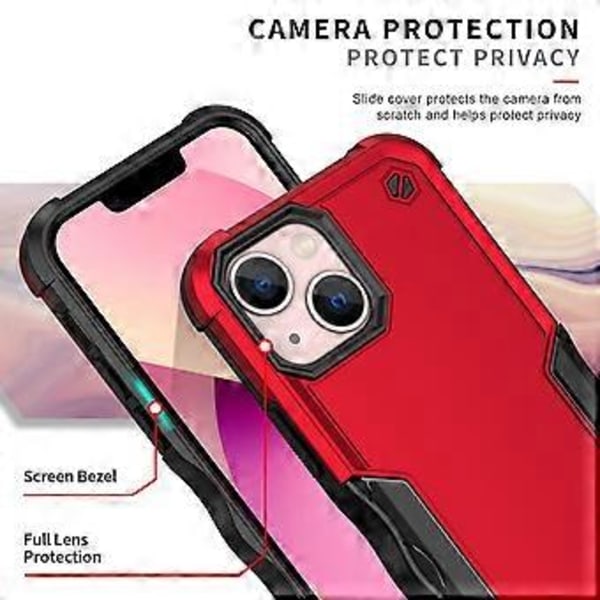 Hård PC + Mjuk TPU Halkskyddande Bakstycke för iPhone 15