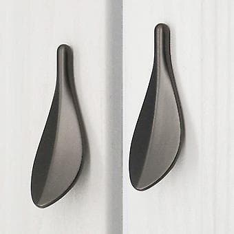 Møbelgreb 2 stk. Zink Legering Møbelgreb Guld Møbel Knapper Hul Center Afstand 32mm Sort