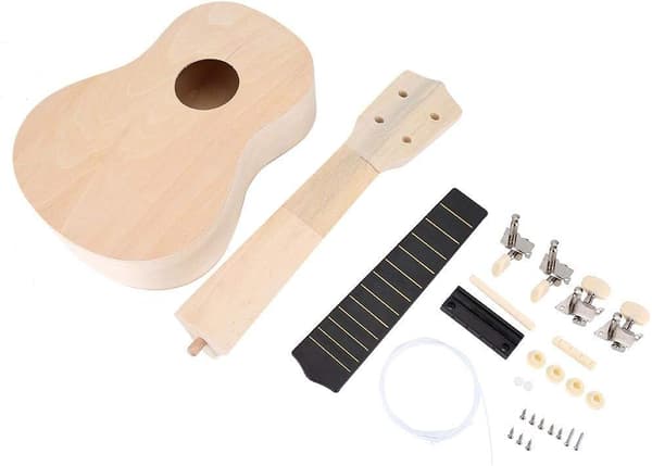 DIY Ukulele Kit, Delaman Lav Dit Eget Hawaiiansk Ukulele Kit 21\" K
