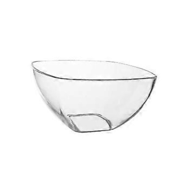 Salatskål Serveringsskål Akryl Gennemsigtig Blandeskål Letvægts Serveringsfad Snackskål Slikskål til Begivenheder Bar Bryllup (18cmx9.9cm)