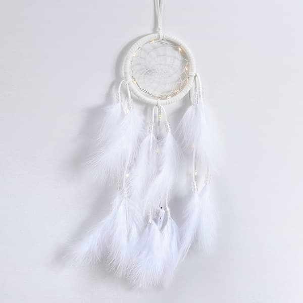 Pas de lumière-Attrape-rêves Dreamcatcher avec Perles et Vraies