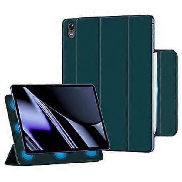 För Oppo Pad PU Läder Tri-fold Stativ Tablettfodral Magnetisk Absorption Skyddande Omslag (Stil A)