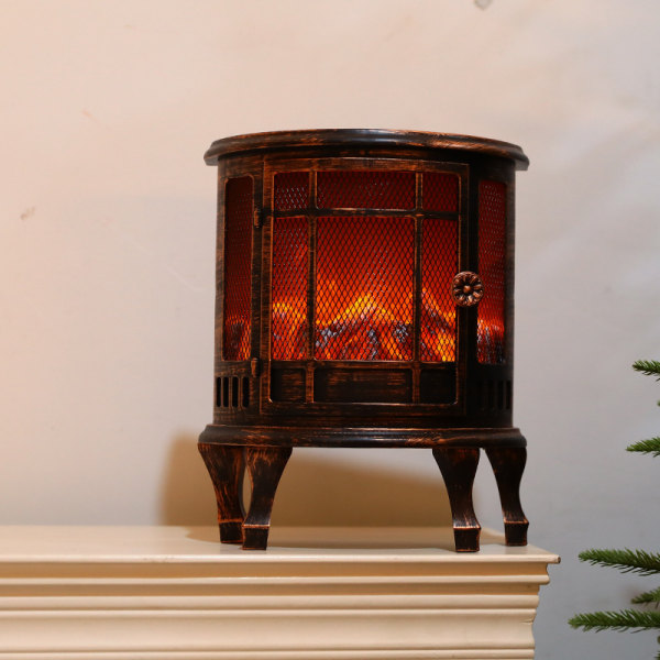 Nostalgia LED fireplace, decorative fireplace, electric, battery