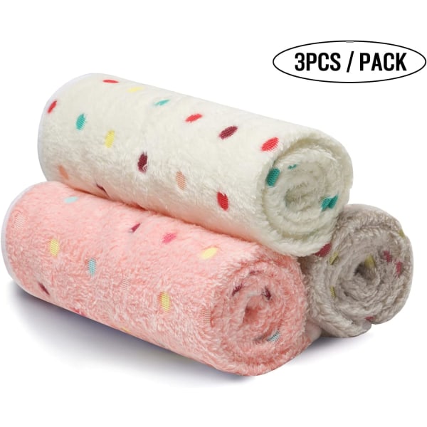 3PCS Medium Ultra-Soft Plysj Hund/Katt Teppe Grå Pote