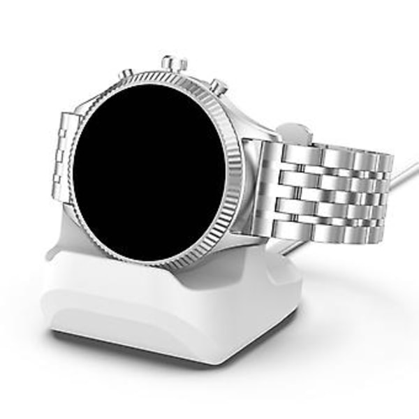Bærbar trådløs lader silikon klokke ladestasjon armbånd lader stativ for Michael- Kors Access Sofie/grayson/bradshaw (Rød)