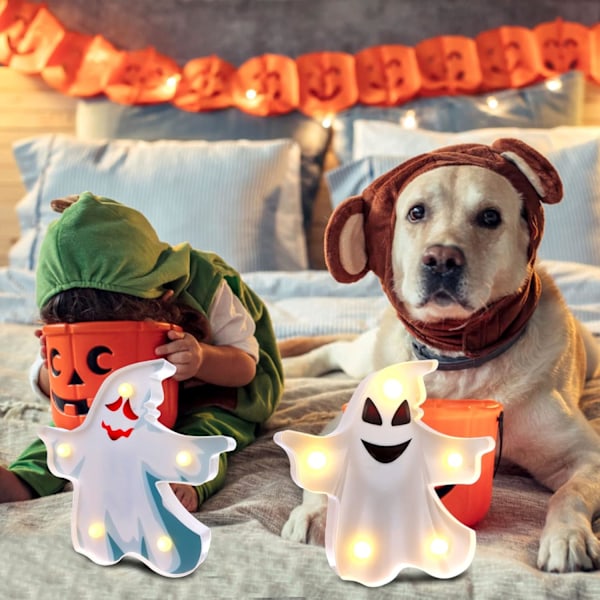 2 st Halloween Spöklampa Halloween Dekorativ Lampa Halloween The