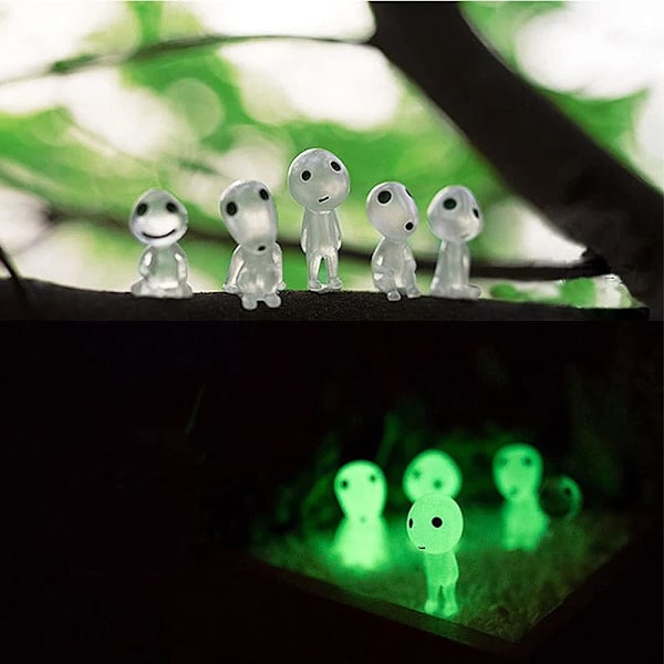 20 st/set Luminous Tree Elves Dockor, Figurer Glöder i Mörkret, Resin